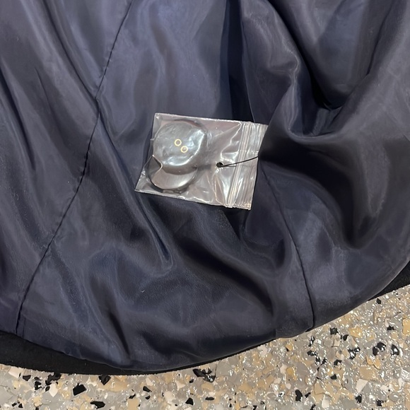 KARL LAGERFELD PARIS COAT TWEED & VELVET TRIM - Picture 4 of 6